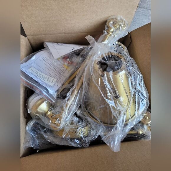 Gold Swing Arm Lamp Set of 2 MCM Adjustable Wall Mounted Sconce Brass Finish - Picture 5 of 6